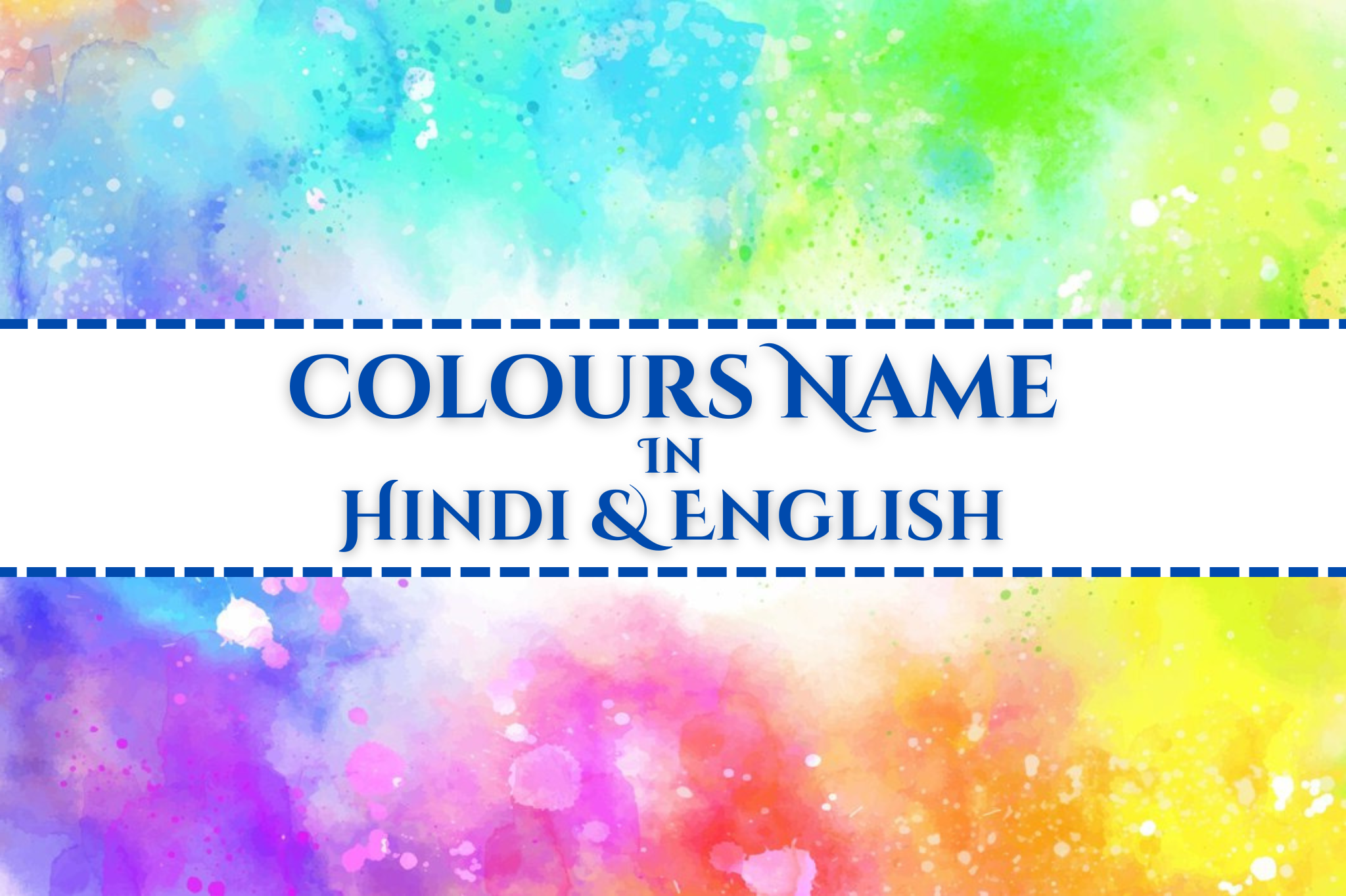 Colours Names in Hindi and English